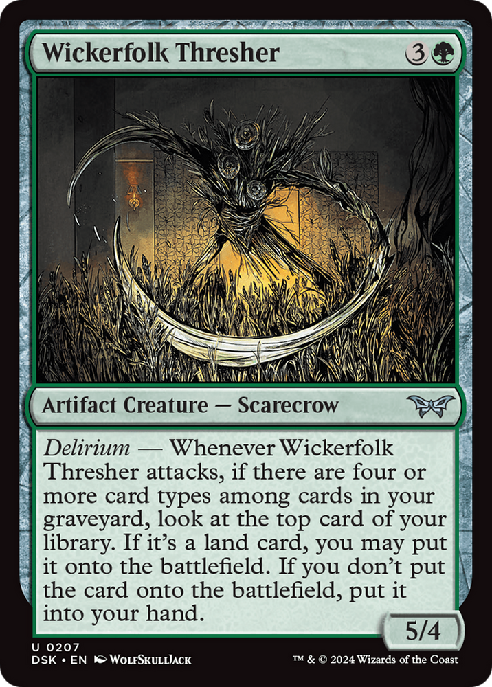 Wickerfolk Thresher [Duskmourn: House of Horror] Magic: The Gathering