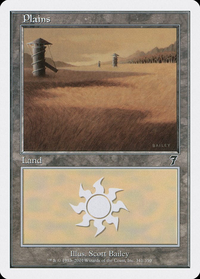Plains (341) [Seventh Edition] Magic: The Gathering