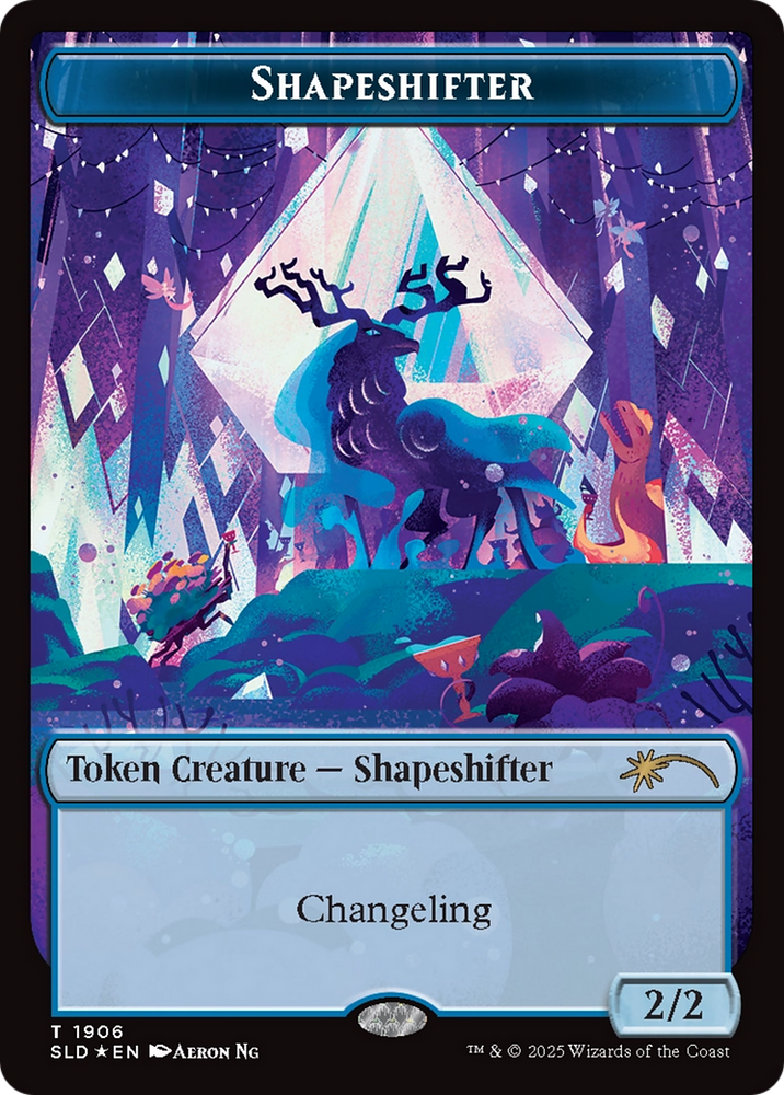 Shapeshifter Token (1906) (Double Rainbow Foil) [Secret Lair Drop Series] Magic: The Gathering