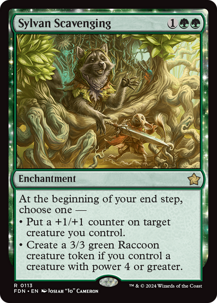 Sylvan Scavenging [Foundations] Magic: The Gathering