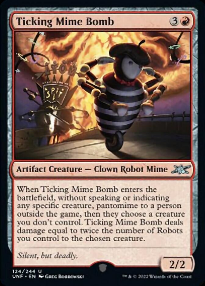 Ticking Mime Bomb [Unfinity] Magic: The Gathering