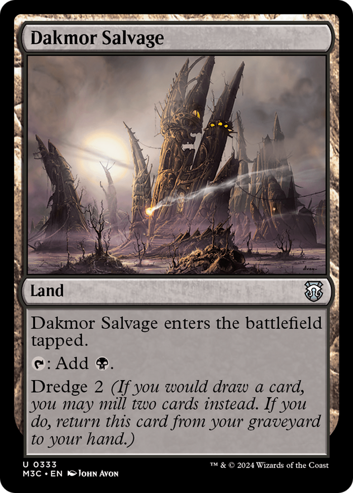Dakmor Salvage (Ripple Foil) [Modern Horizons 3 Commander] Magic: The Gathering