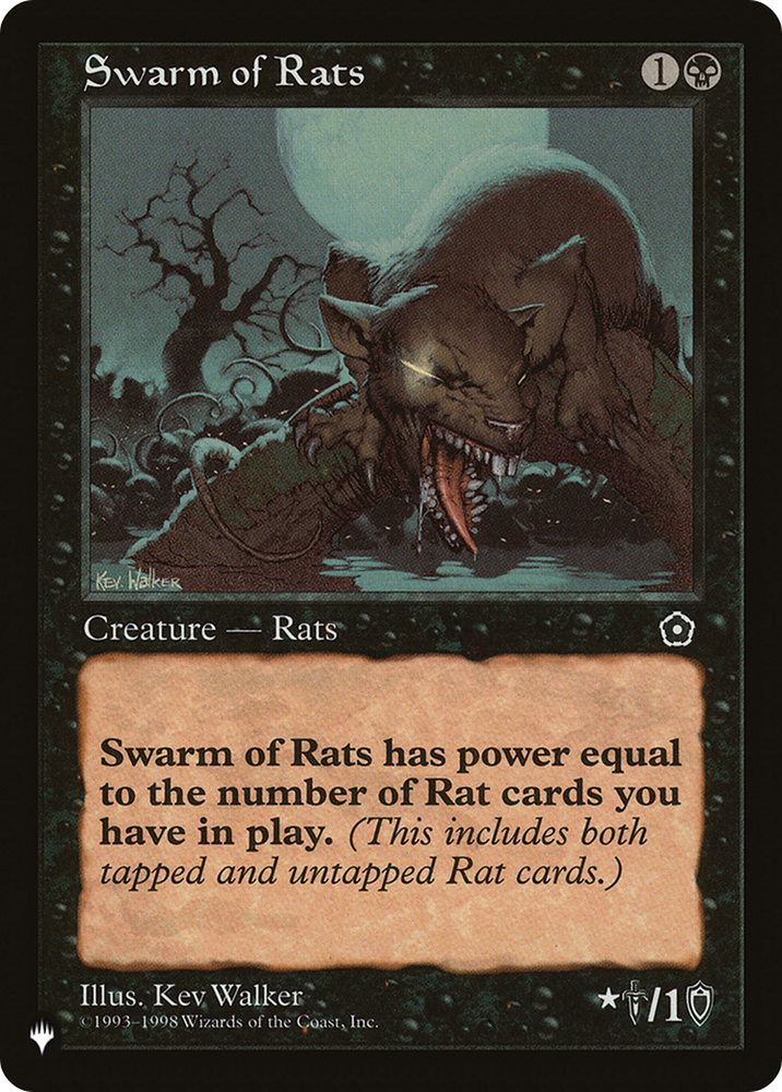 Swarm of Rats [The List] Magic: The Gathering
