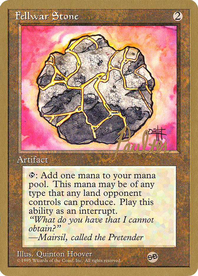 Fellwar Stone (Preston Poulter) (SB) [Pro Tour Collector Set] Magic: The Gathering
