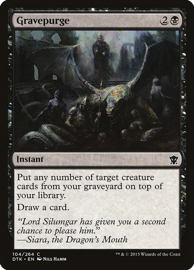 Gravepurge [Dragons of Tarkir] Magic: The Gathering