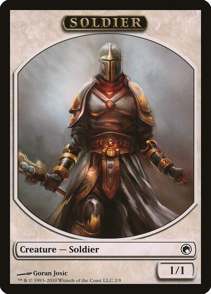 Soldier Token [Scars of Mirrodin Tokens] Magic: The Gathering