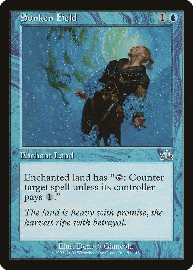 Sunken Field [Prophecy] Magic: The Gathering