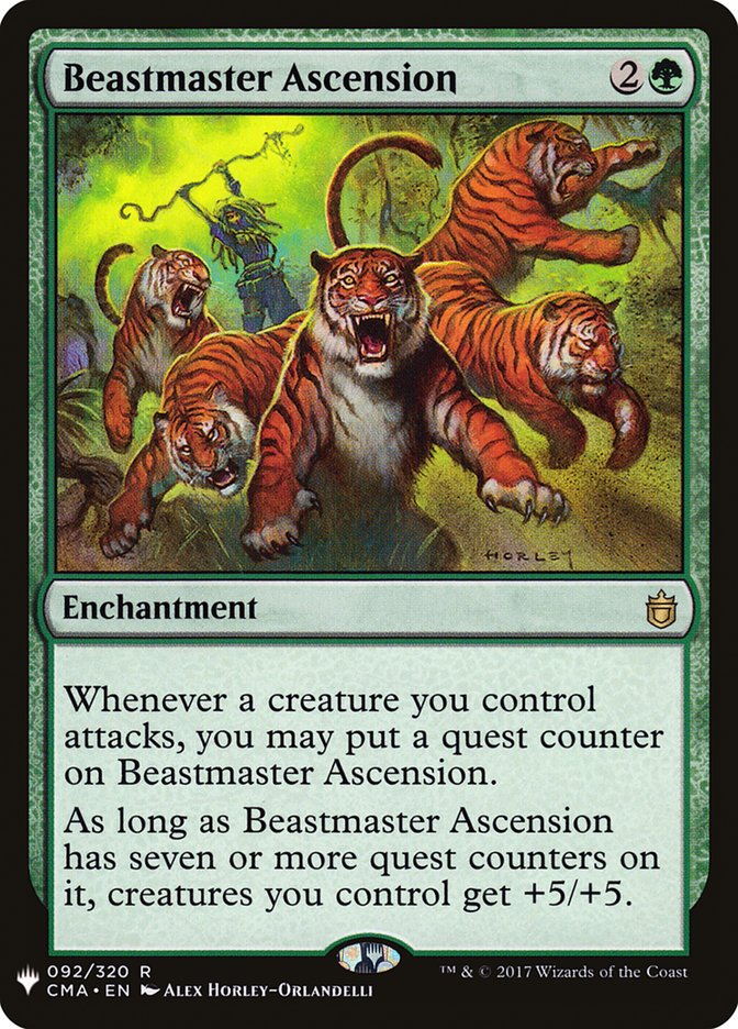 Beastmaster Ascension [Mystery Booster] Magic: The Gathering
