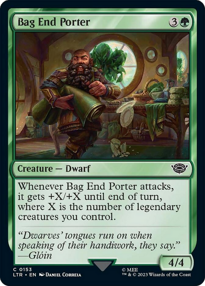 Bag End Porter [The Lord of the Rings: Tales of Middle-Earth] Magic: The Gathering