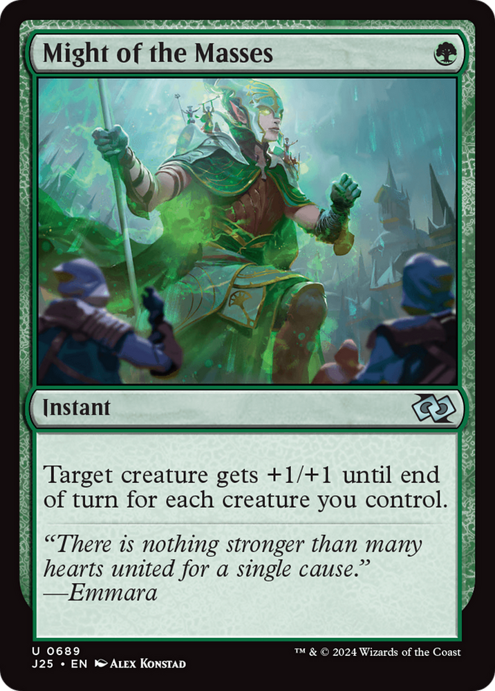 Might of the Masses [Foundations Jumpstart] Magic: The Gathering