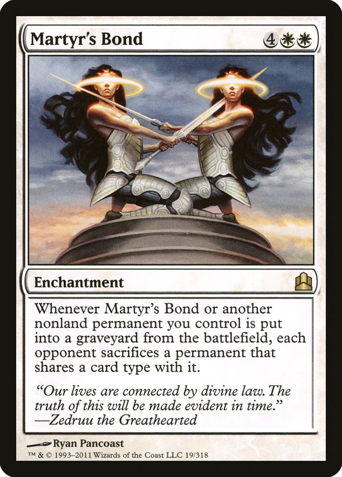Martyr's Bond [Commander 2011] Magic: The Gathering