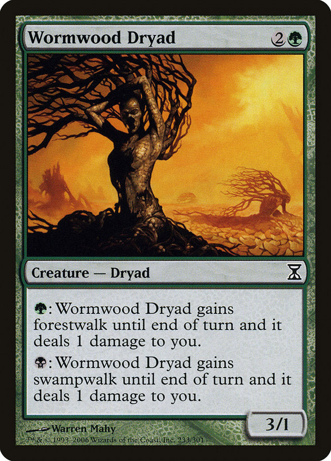 Wormwood Dryad [Time Spiral] Magic: The Gathering