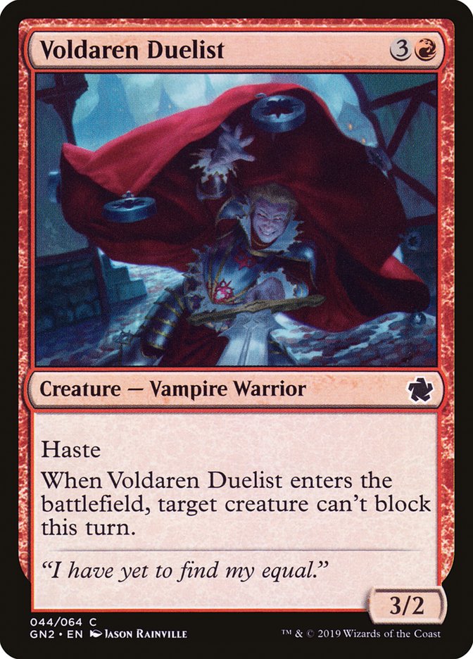 Voldaren Duelist [Game Night 2019] Magic: The Gathering