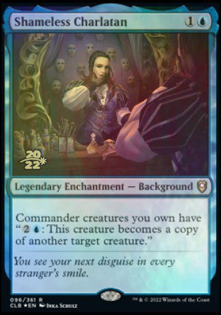 Shameless Charlatan [Commander Legends: Battle for Baldur's Gate Prerelease Promos] Magic: The Gathering