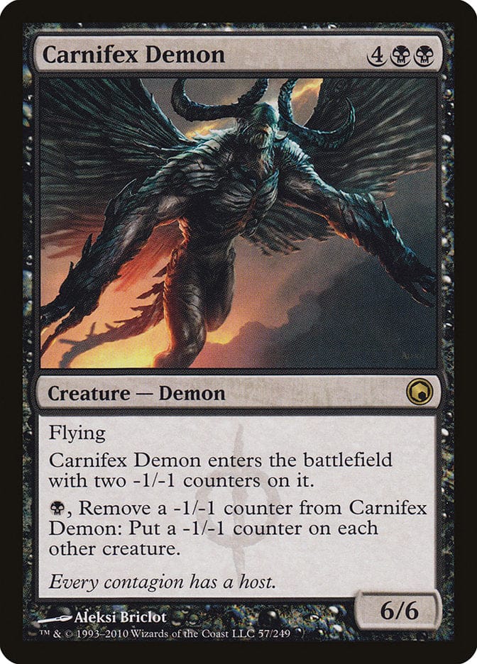 Carnifex Demon [Scars of Mirrodin] Magic: The Gathering