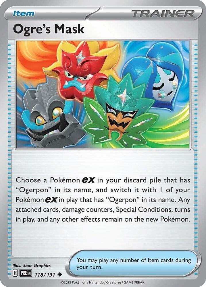 Ogre's Mask (118/131) [Scarlet & Violet: Prismatic Evolutions] - Pokemon Cards For Your TCG Needs!