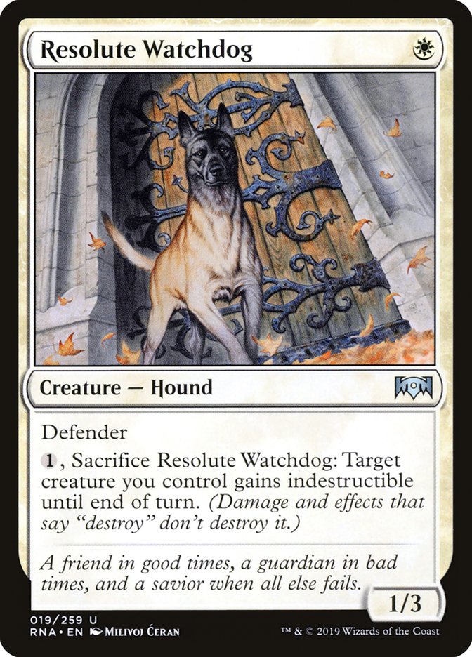 Resolute Watchdog [Ravnica Allegiance] Magic: The Gathering