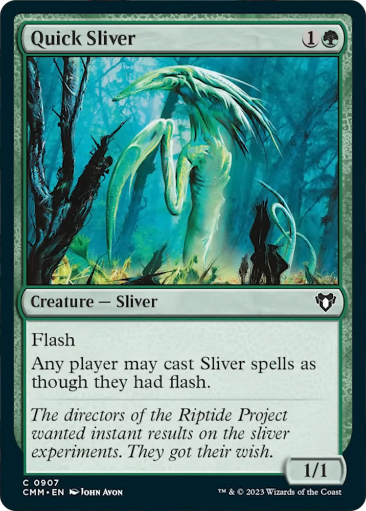 Quick Sliver [Commander Masters] Magic: The Gathering