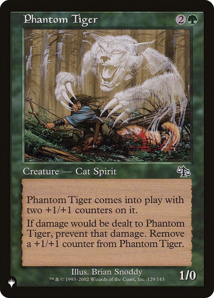Phantom Tiger [The List] Magic: The Gathering