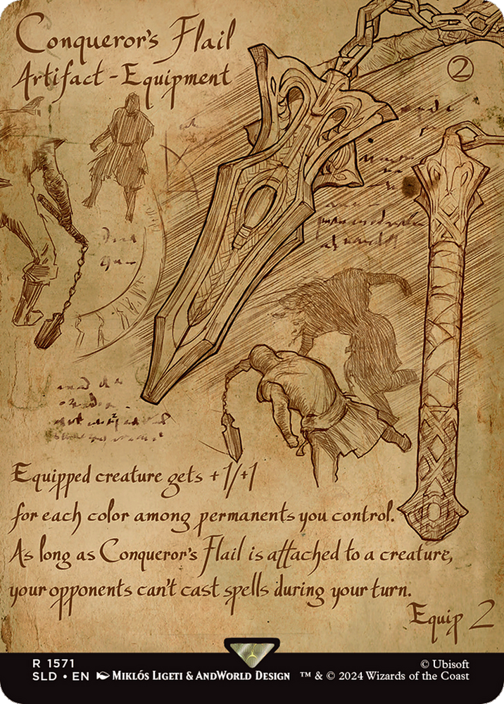 Conqueror's Flail (Rainbow Foil) [Secret Lair Drop Series] Magic: The Gathering