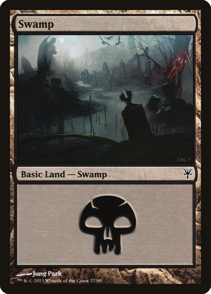 Swamp (37) [Duel Decks: Sorin vs. Tibalt] Magic: The Gathering