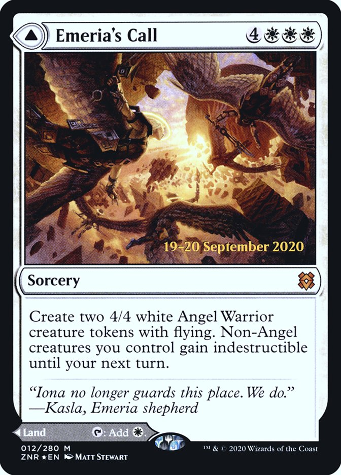 Emeria's Call // Emeria, Shattered Skyclave [Zendikar Rising Prerelease Promos] Magic: The Gathering