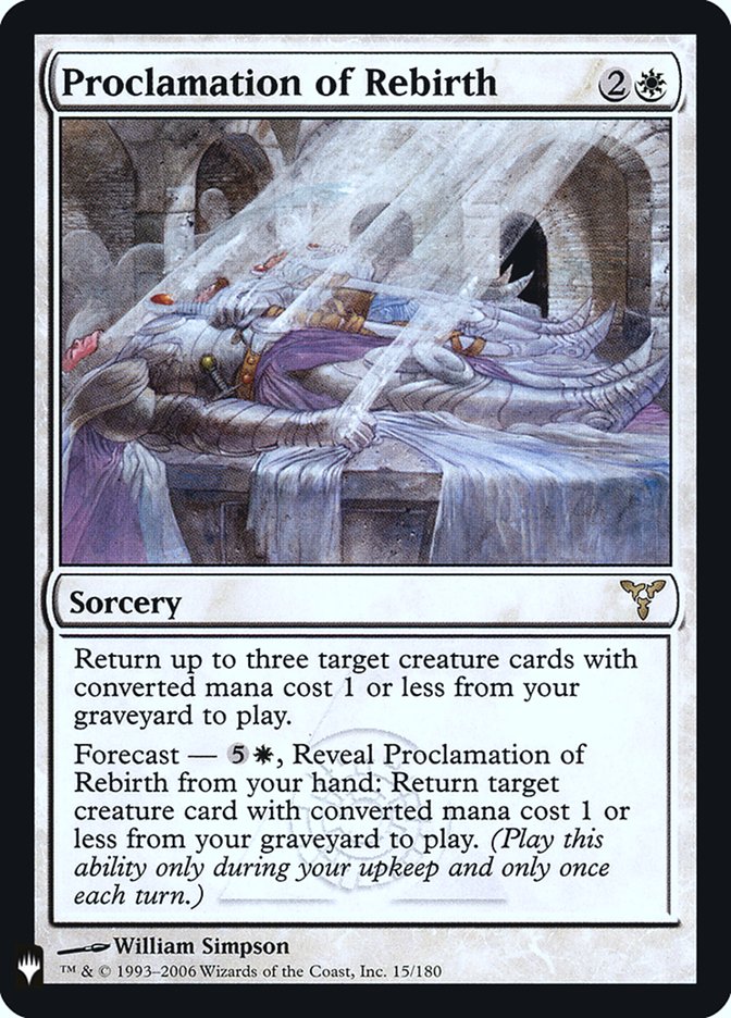 Proclamation of Rebirth [Mystery Booster] Magic: The Gathering