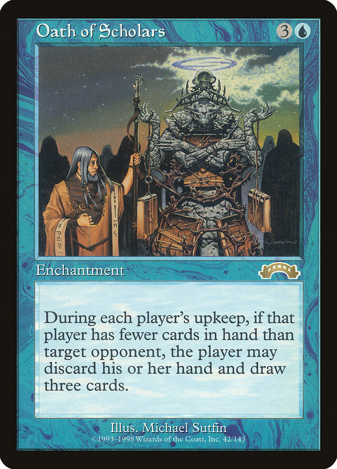 Oath of Scholars [Exodus] Magic: The Gathering