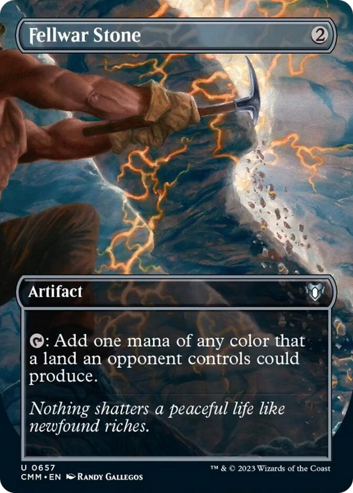 Fellwar Stone (Borderless Alternate Art) [Commander Masters] Magic: The Gathering