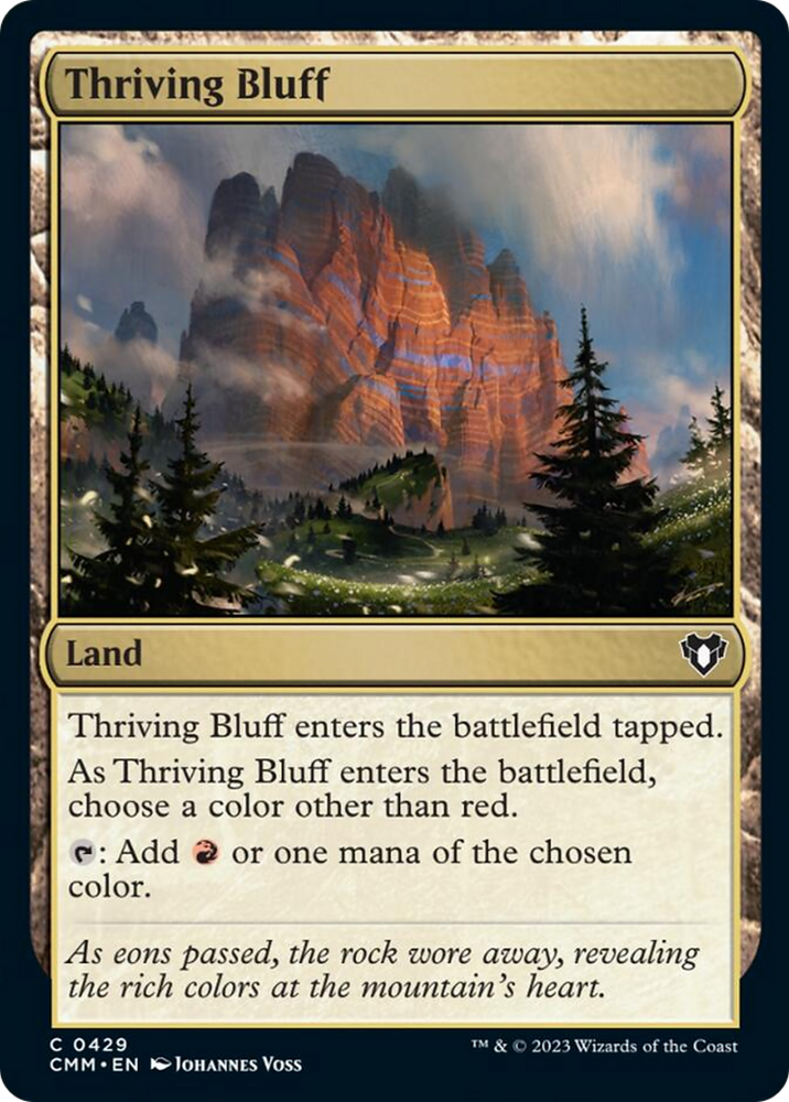 Thriving Bluff [Commander Masters] Magic: The Gathering