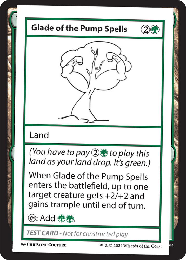 Glade of the Pump Spells [Mystery Booster 2 Playtest Cards] Magic: The Gathering