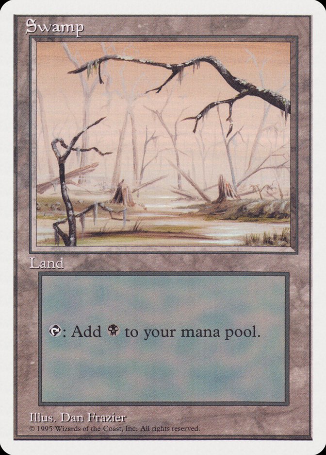 Swamp (Orange Background) [Rivals Quick Start Set] Magic: The Gathering