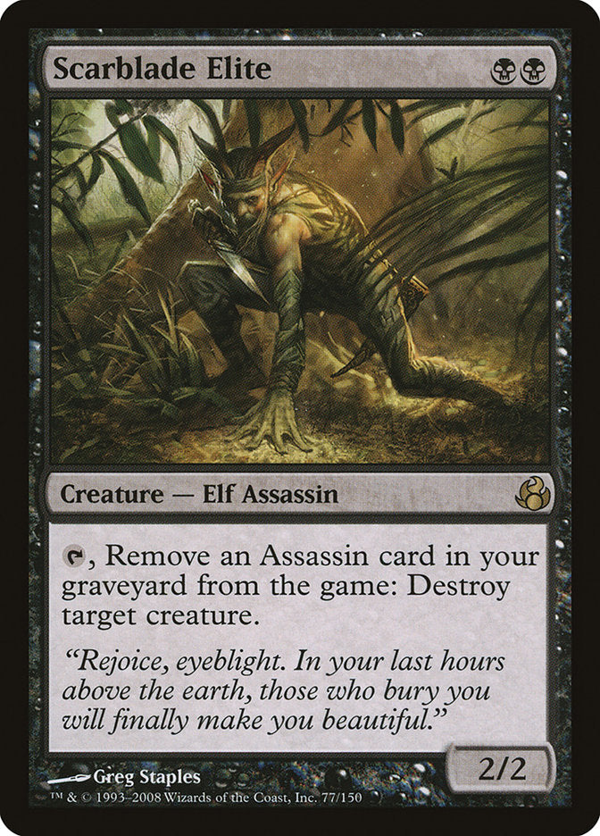 Scarblade Elite [Morningtide] Magic: The Gathering