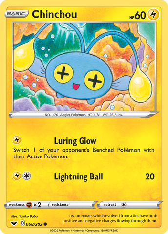 Chinchou (068/202) [Sword & Shield: Base Set] Pokémon