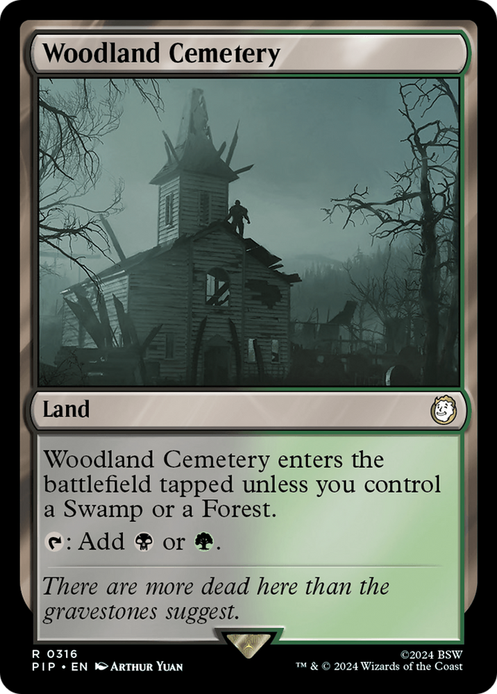 Woodland Cemetery [Fallout] Magic: The Gathering