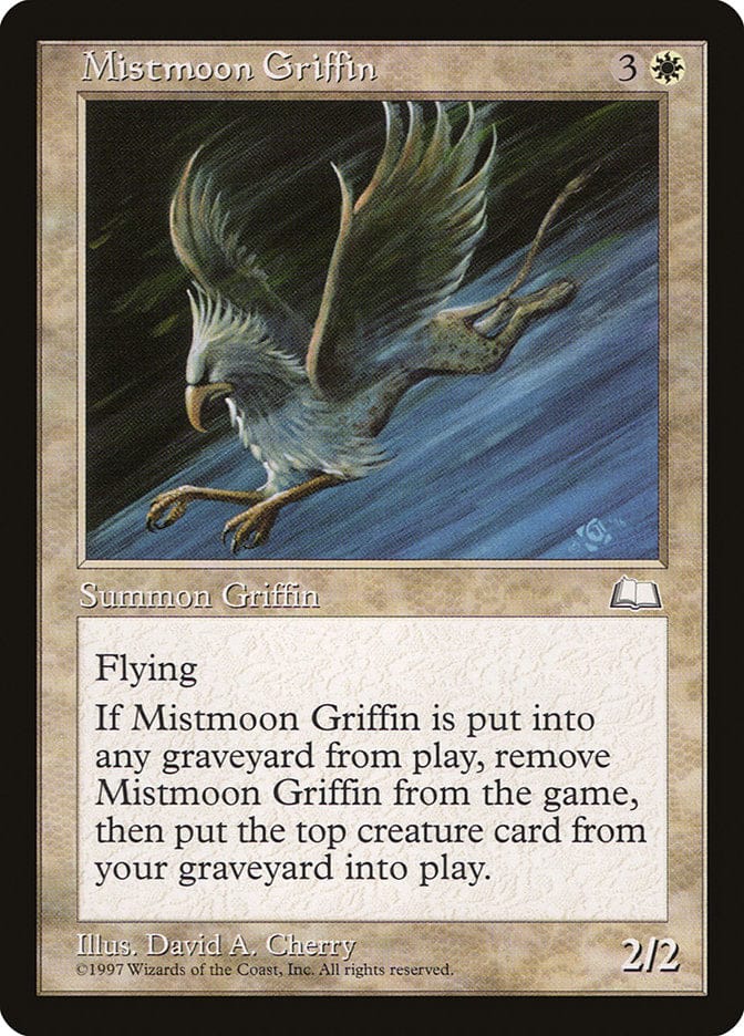 Mistmoon Griffin [Weatherlight] Magic: The Gathering