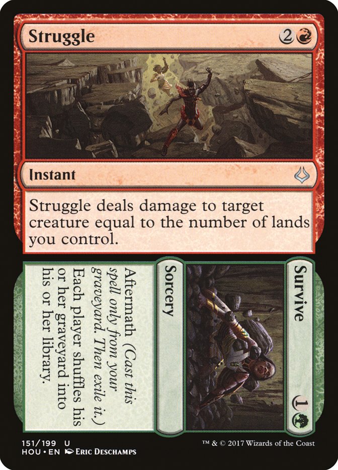 Struggle // Survive [Hour of Devastation] Magic: The Gathering