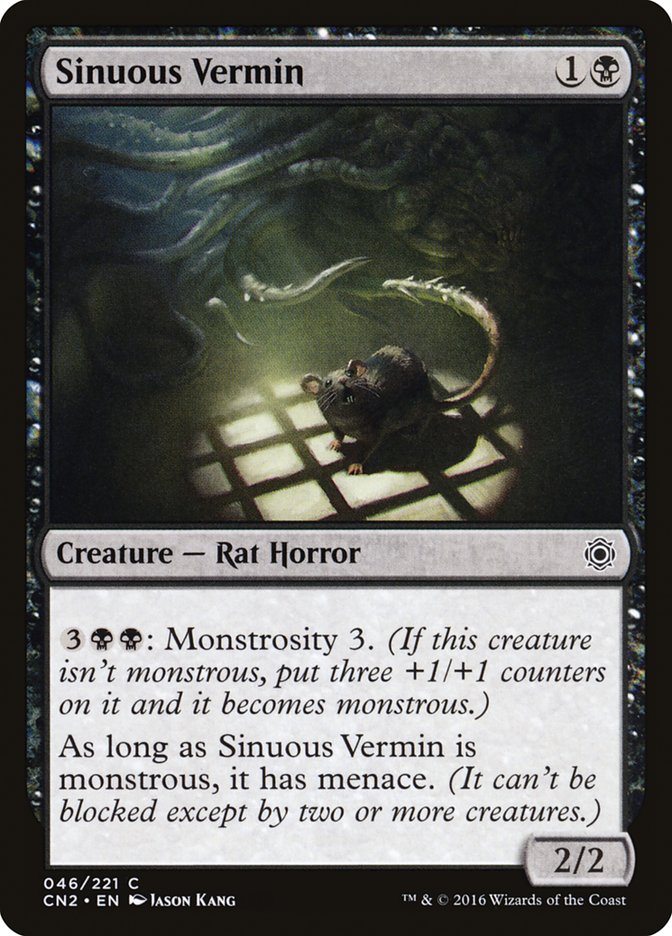 Sinuous Vermin [Conspiracy: Take the Crown] Magic: The Gathering
