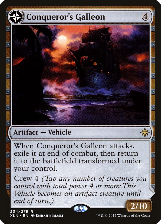 Conqueror's Galleon // Conqueror's Foothold [Ixalan] Magic: The Gathering