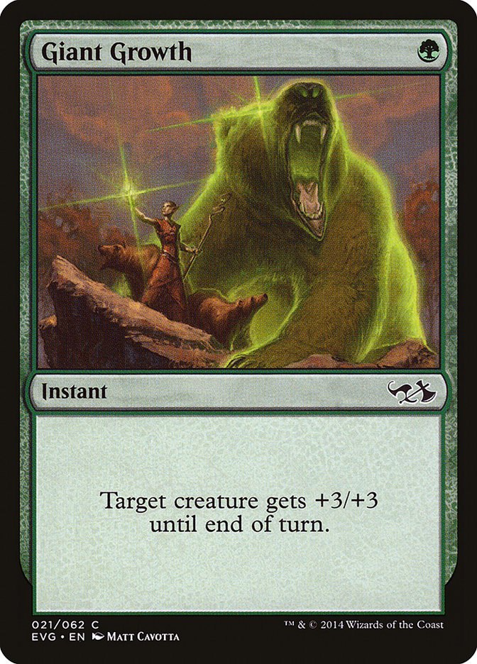 Giant Growth (Elves vs. Goblins) [Duel Decks Anthology] Magic: The Gathering