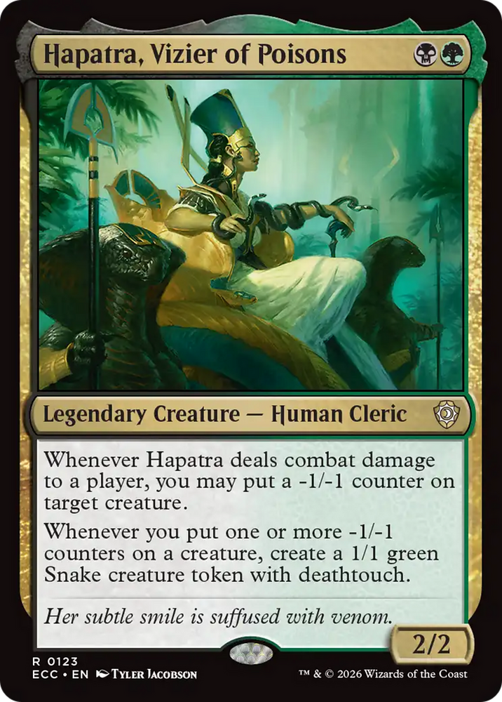 Hapatra, Vizier of Poisons [Lorwyn Eclipsed Commander] Magic: The Gathering