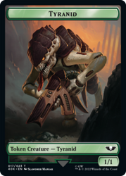 Tyranid (17) // Tyranid (18) Double-Sided Token [Warhammer 40,000 Tokens] Magic: The Gathering