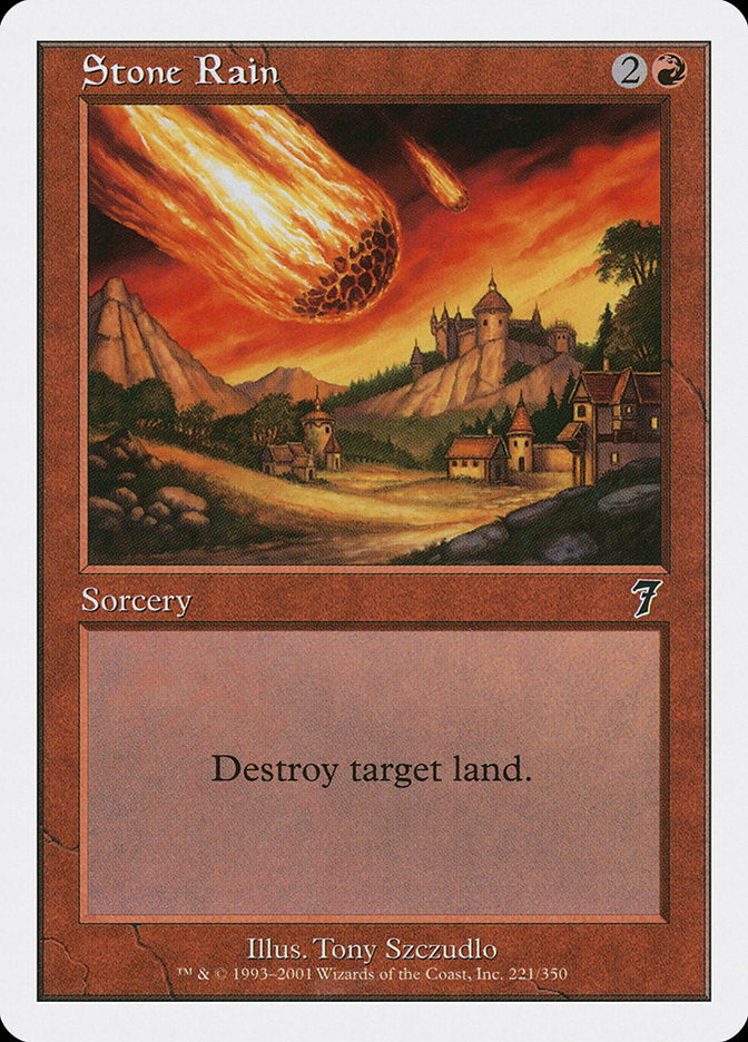 Stone Rain [Seventh Edition] Magic: The Gathering