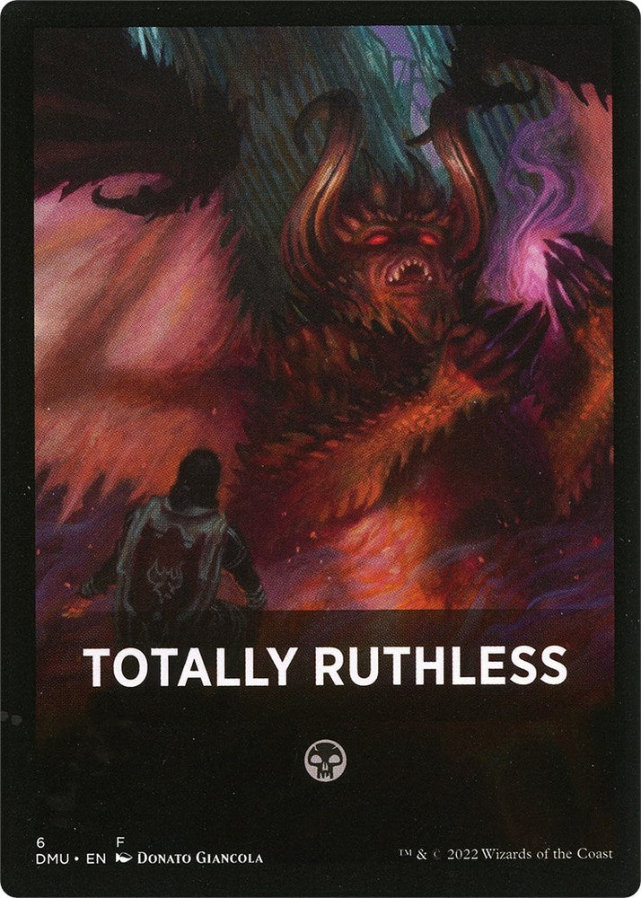 Totally Ruthless Theme Card [Dominaria United Tokens] Magic: The Gathering