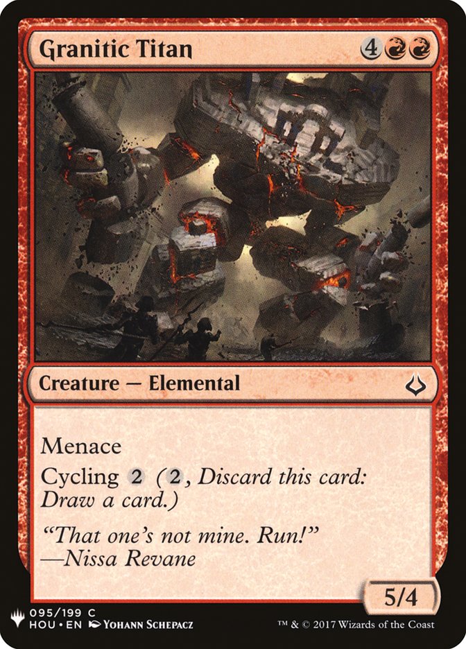 Granitic Titan [Mystery Booster] Magic: The Gathering