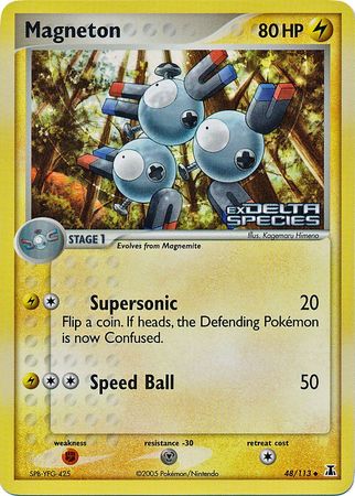 Magneton (48/113) (Stamped) [EX: Delta Species] Pokémon