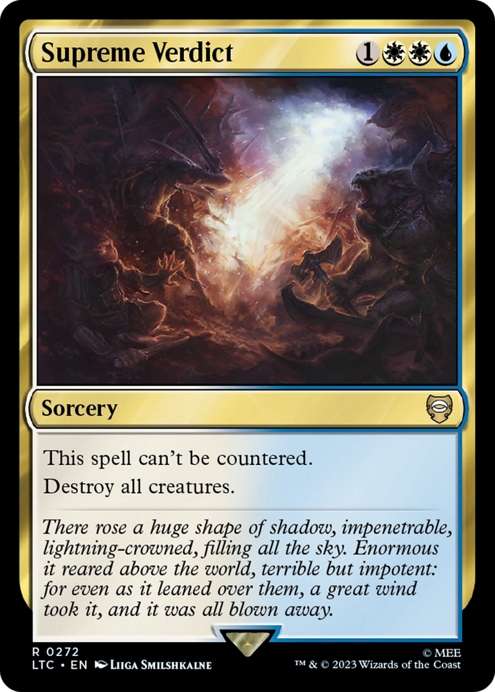 Supreme Verdict [The Lord of the Rings: Tales of Middle-Earth Commander] Magic: The Gathering