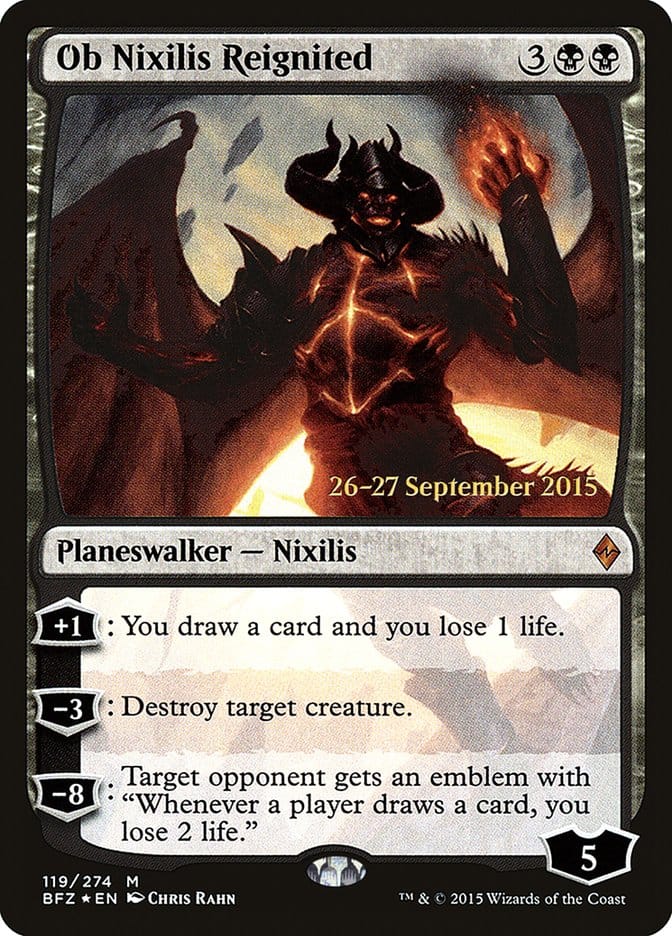 Ob Nixilis Reignited [Battle for Zendikar Prerelease Promos] Magic: The Gathering