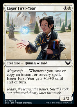 Eager First-Year [Strixhaven: School of Mages] Magic: The Gathering