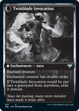 Twinblade Geist // Twinblade Invocation [Innistrad: Double Feature] Magic: The Gathering